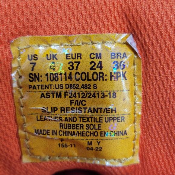 Skechers Work Max Cushioning Arch Fit Composite  Toe  Pink Suede Size 7 - Picture 11 of 13